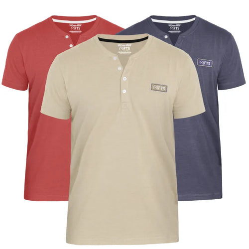 Henley Shirts for Men's Henley T-Shirts short sleeves – Casual Lightweight Tops for Gym, Workout & Running Stretchable & Comfortable Ideal for Golf, Training & Casual Wear